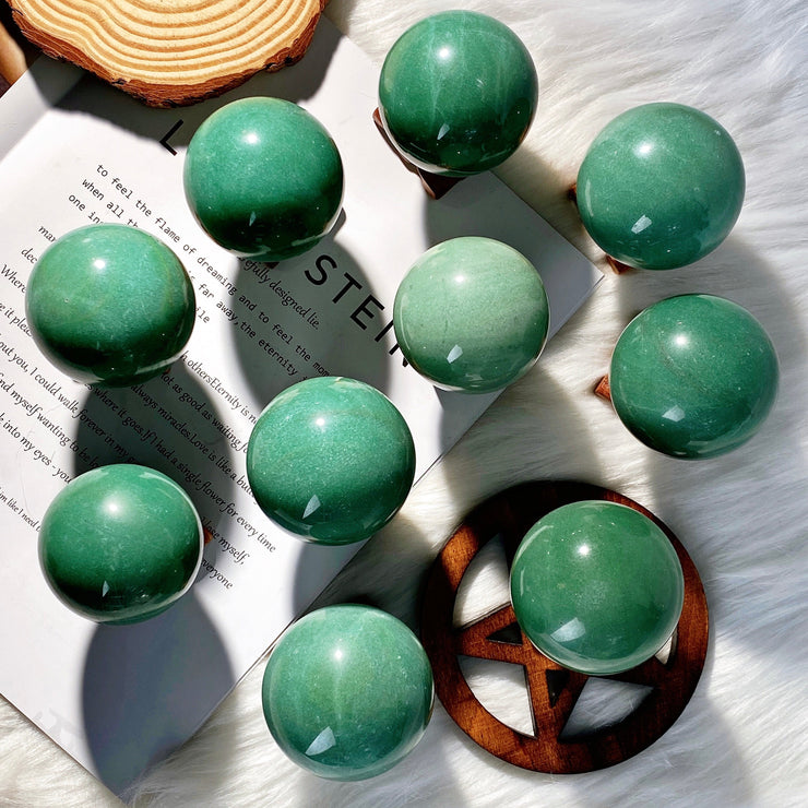 green aventurine sphere